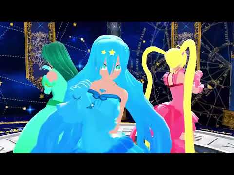 【ぴちぴちピッチ MMD】るちあ・波音・リナで雪、無音、窓辺にて。