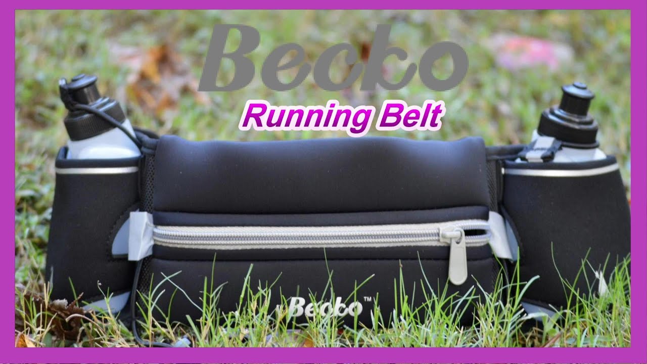 Becko Lightweight Waterproof Running Belt - YouTube