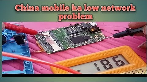China keypad mobile low network problem