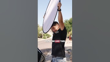 White Reflector Shade Tutorial | Outside Lighting #videography #outsideshoot