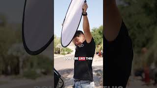 White Reflector Shade Tutorial | Outside Lighting #videography #outsideshoot