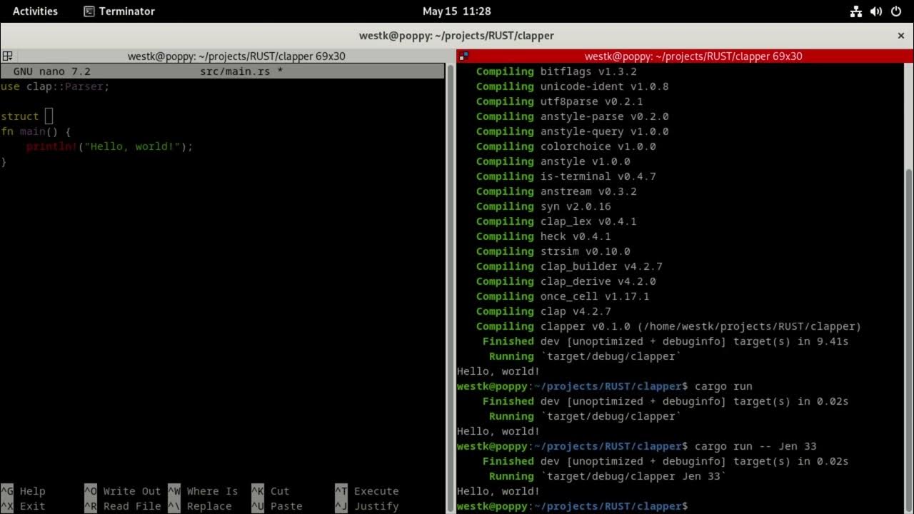 Using clap in a Rust Program - YouTube