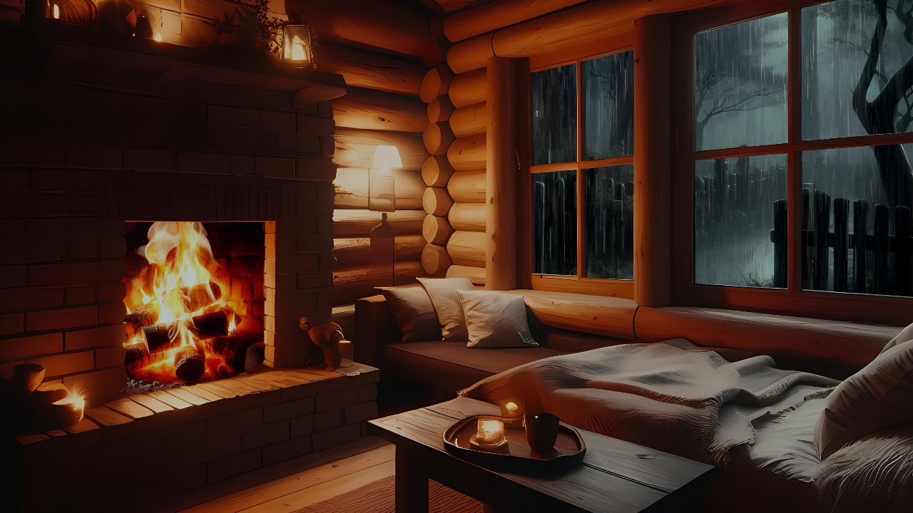 Cozy Cabin Rain Sounds for Deep Sleep and Relaxation | ASMR Ambience ...