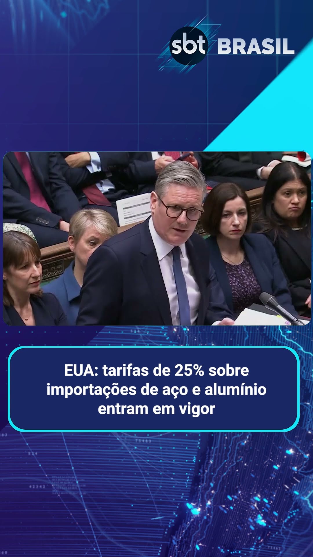 Tarifas de 25% sobre importações de aço e alumínio entram em vigor nos EUA | SBT Brasil (12/03/25)