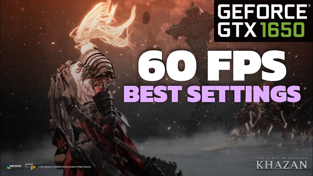 GTX 1650 | The First Berserker Khazan 60FPS Best Settings Native and FSR