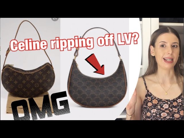 LOUIS VUITTON CANVAS BAGS vs CELINE TRIOMPHE CANVAS BAGS are Celine copying  Lv?- Ava bag mini boston 