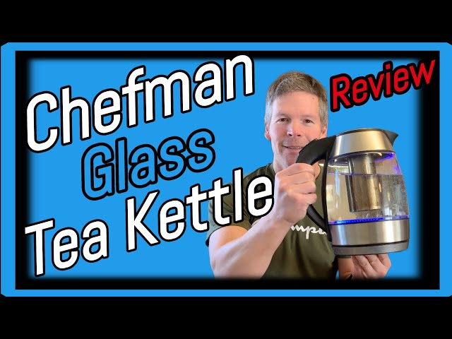 Chefman 1.8 Liter Glass Electric Tea Kettle with Removable Tea Infuser