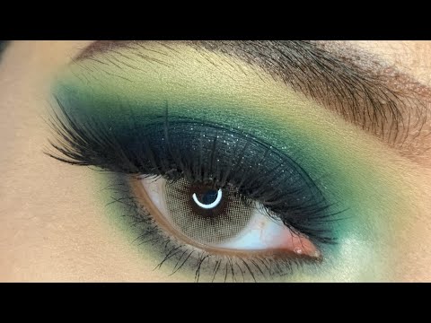 Somkey Emerald Green Eye Makeup Tutorial| BH Cosmetics Artistry Palette|Habiba Samiha
