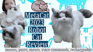 MetaCat 2023 Robotic Cat Review. Rechargeable Plush Robot Cat. #Review. AI Cat @ElephantRobotics