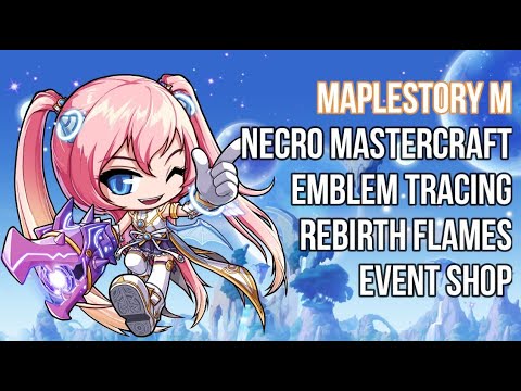[Maplestory M - Angelic Buster] Necro Mastercraft, Emblem Tracing ...