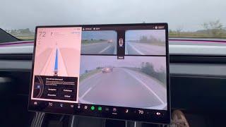 Tesla FSD Confused By Toyota w/ Bright LED Lights - Here's What Happened