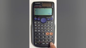 Finding Values for Least Squares Regression Line in Casio 300ES Plus Scientific Calculator