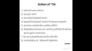 SURAH AT TIN (RUMI) HAFALAN
