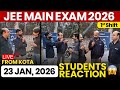 JEE Mains 2026: 23 Jan Shift 1 Exam Kota Students LIVE Reaction | Paper Level, Weightage, Cutoff