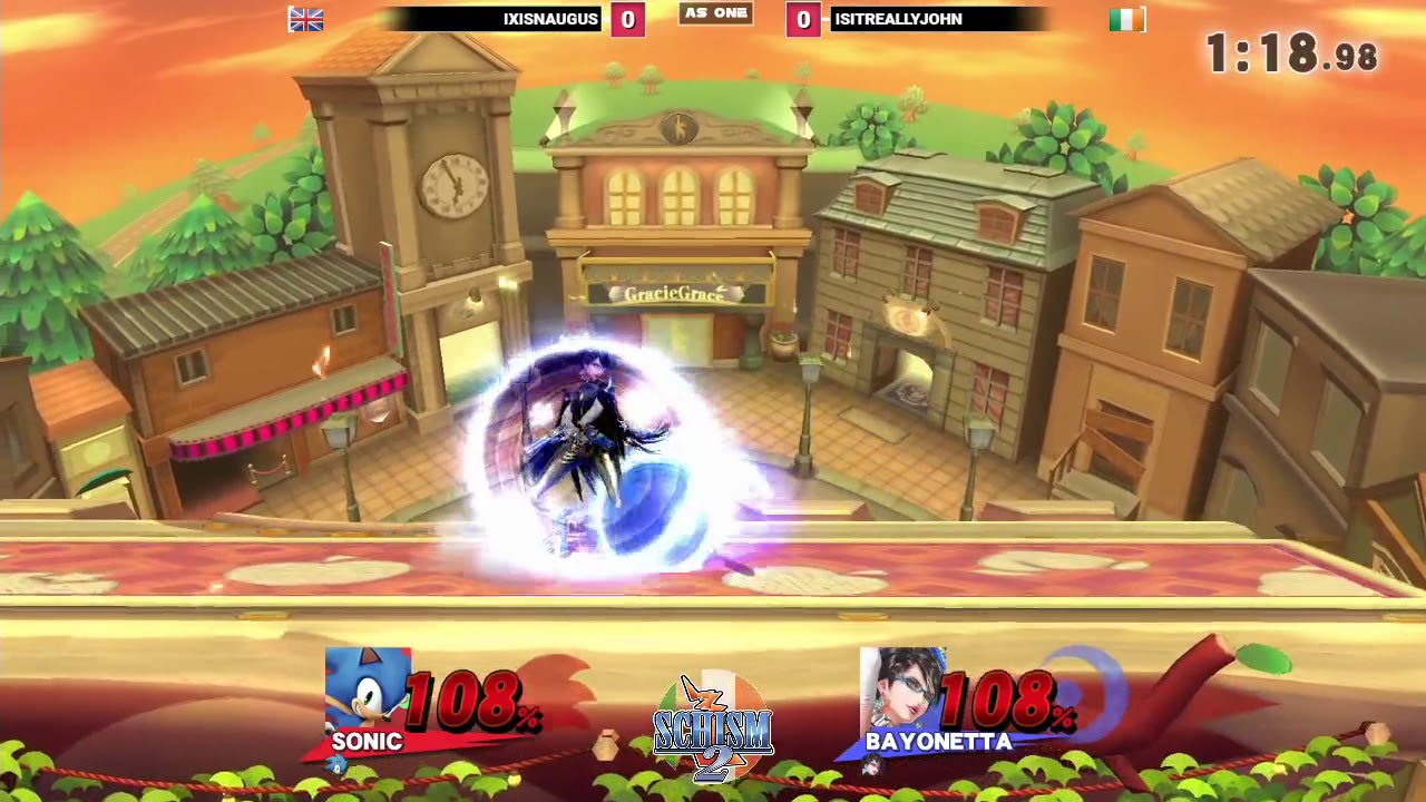 Schism 2: Sm4sh:  IsitreallyJohn Bayonetta vs IXisNaugus Sonic