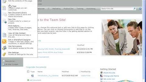 Working with Site Settings in SharePoint 2010