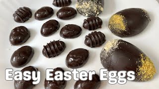 Easy Easter Eggs Recipe | No Cook Chocolate Easter Eggs | Eggless Easter Eggs