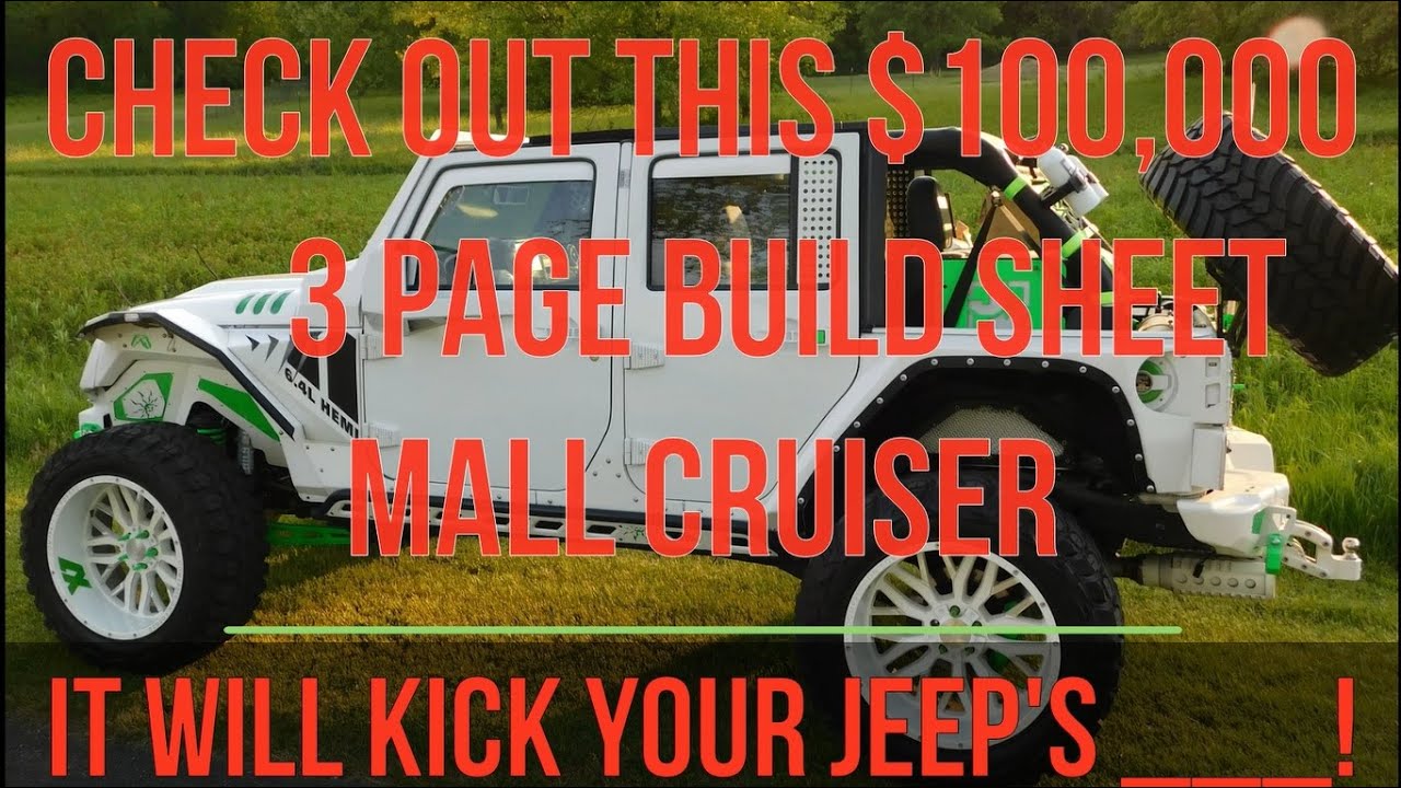 Check out this $100,000 - 3 Page Build Sheet Jeep Hemi!