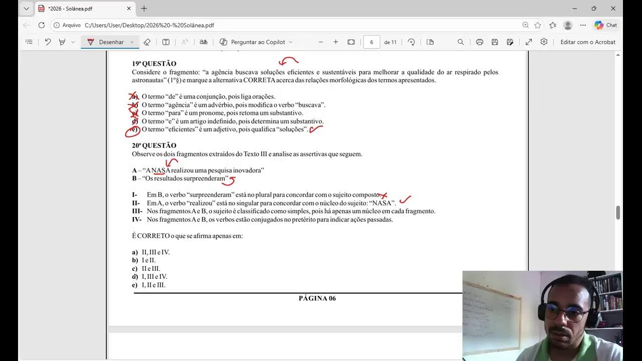 JORNADA CPCON/ LÍNGUA PORTUGUESA/ CORREÇÃO