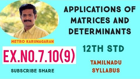 12th Std Maths Ex.7.10(9) Angle between y²=x and x²=y at the origin is