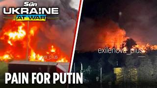 Ukraine drone swarm hammers Putin's oil deep inside Russia & huge chemical hub blown up in the south