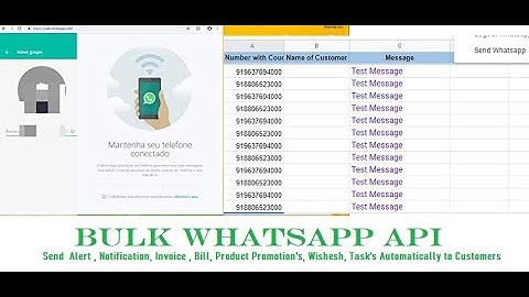 Bulk WhatsApp API Integration With Google Sheets , API Integration with  CRM