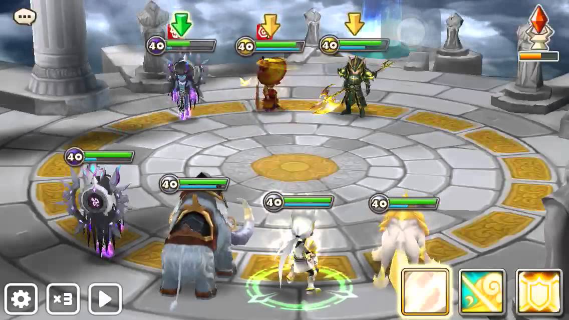 Summoners war - Light battle mammoth (Marble) Test damage in Arena