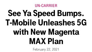 Breaking News New T-MOBILE Magenta Max Plan Best in the biz Game changer
