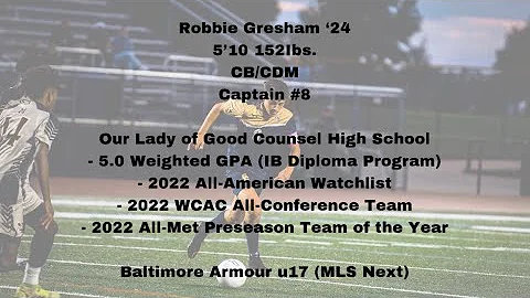 Robbie Gresham 24 - Fall 2022 High School Highligh...