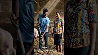 Somalian Tech Support guy teaches his wife how to clean out a pig barn #techbuzz #techroundup