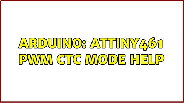 Arduino: ATtiny461 PWM CTC mode help