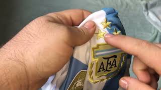 UNBOXING!!! CAMISA ARGENTINA HOME 22/23!!! 3 ESTRELAS PATCH CAMPEÃO DO MUNDO