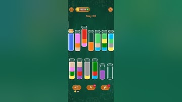 Sort em all daily challenge May 30. #games #puzzlegames #watersortpuzzle