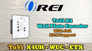 ToVi X4UH-WUC-ETX 4K60 HDMI & USB-C Wall-Plate AV-over-IP Encoder with KVM HDR10 Dolby Vision & PoE