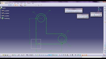 CATIA v5 : Basic Beginner Tutorial 3 : Sketcher Workbench