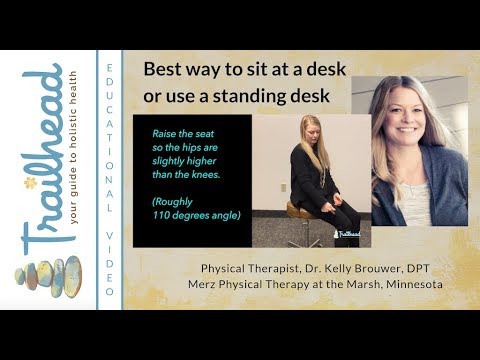 Best Way To Sit At A Desk Or Use A Standing Desk By Dr Kelly