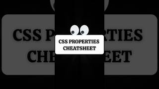➡️ (Part-3). CSS PROPERTIES|| CHEATSHEET || CSS TUTORIAL.🖥️ #bestplatform #coding