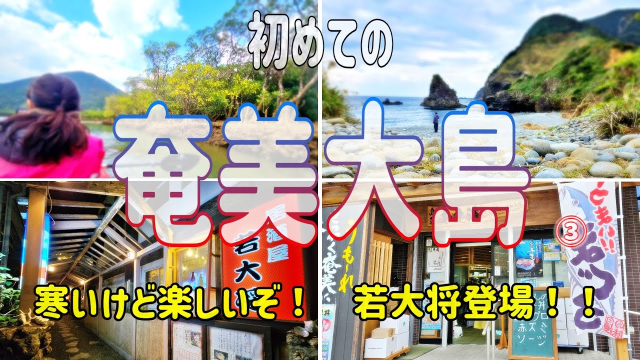 【奄美大島 ３泊4日 】#3 初めての奄美大島 寒いけれど楽しい・マングローブ茶屋/カヤック・あま海クロマグロ海鮮丼・せとうち海の駅・ホノホシ海岸・若大将 #シニア旅