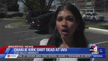 Students describe moments after Charlie Kirk was shot on UVU campus