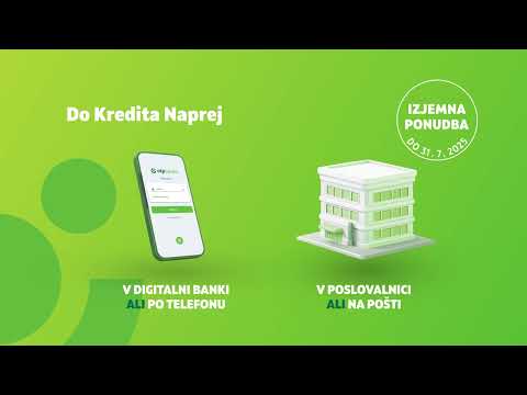 Ulovite izjemno ponudbo Kredita Naprej do 31. 7. 2025 - video from Nova KBM