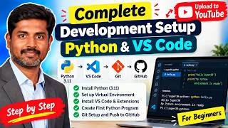 Complete Python Development Environment Setup | VS Code, Git & GitHub