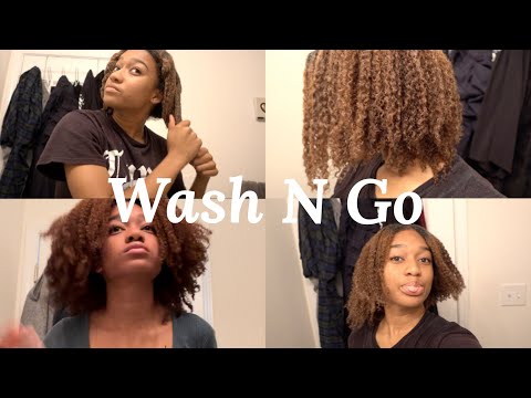 WASH AND GO ON TYPE 3c/4a HAIR | Aussie Miracle Coils | low porosity hair | I moved to Ghana!