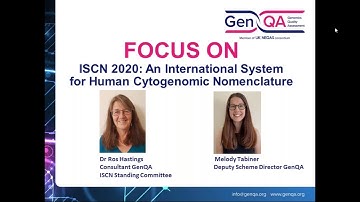 GenQA Cytogenomics: ISCN 2020 webinar 27th January 2021