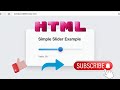 How to create a slider in HTML#html#public#tutorial#htmltutorial#computer#education#nonfollowers