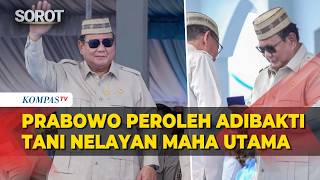 Momen Prabowo Terima Penghargaan Lencana Emas Adibakti Tani Nelayan Maha Utama dari KTNA
