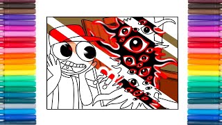 Roblox The Doors drawing and coloring tutorial #coloring #roblox #doors #draw #coloringpages