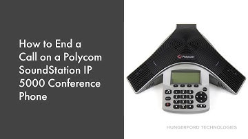 How to End a Call on a Polycom SoundStation IP 5000 Conference Phone