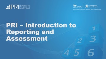 PRI: Intro to reporting 2020 for investors