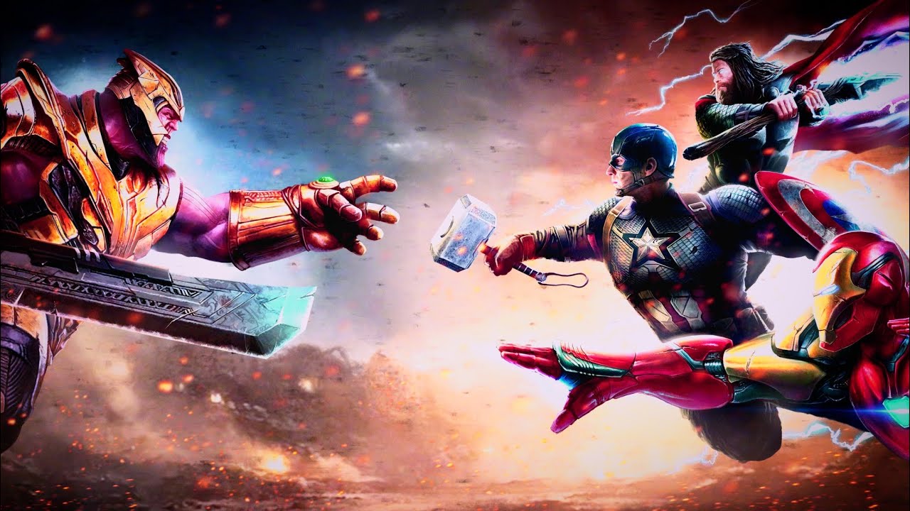 👿 Captain America 🔥 Vs Thanos ||Avengers Endgame|| Scene - YouTube