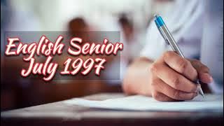 English Senior July 1997 // 6.30 Minites// Rajagopalan Voice Speed// Sashini Institute